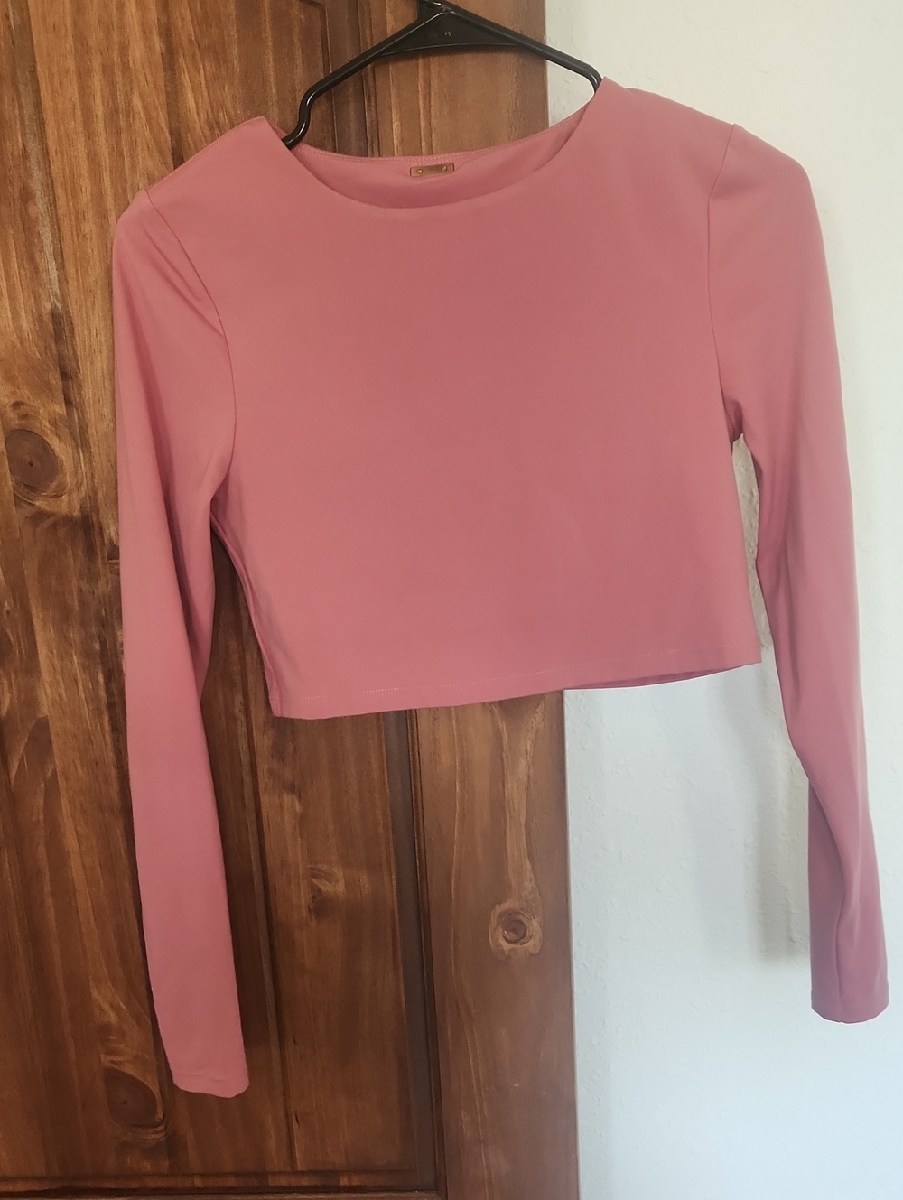 Cleo Harper Mauve Long Sleeve Cropped Tee
